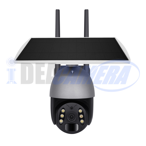 3MP Tuya Solar 4g PTZ Pan/Tilt Camera for Europe, Low-power consumption,Tuya Cloud APP, Two-way voice, Human Detection, Strom 4G Signal.